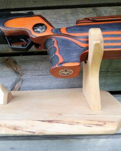 Custom gun stock, orange