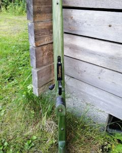 Custom gun stock, green