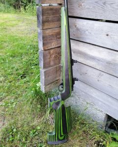 Custom gun stock, green