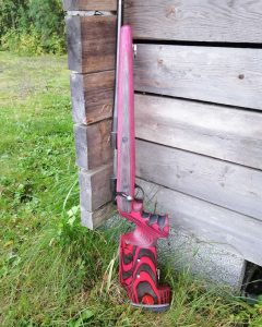 Custom gun stock, pink